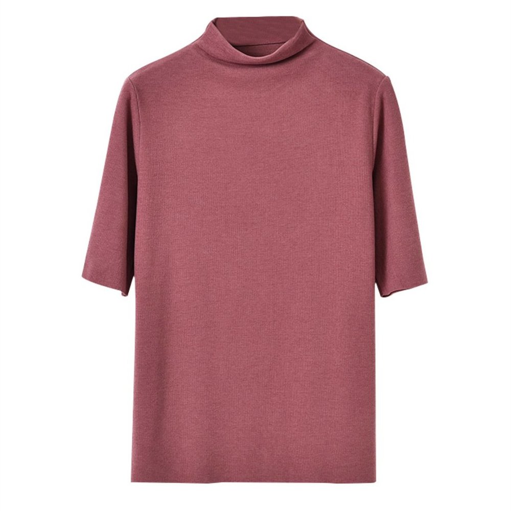 Women's new half high collar de velvet bottoming shirt